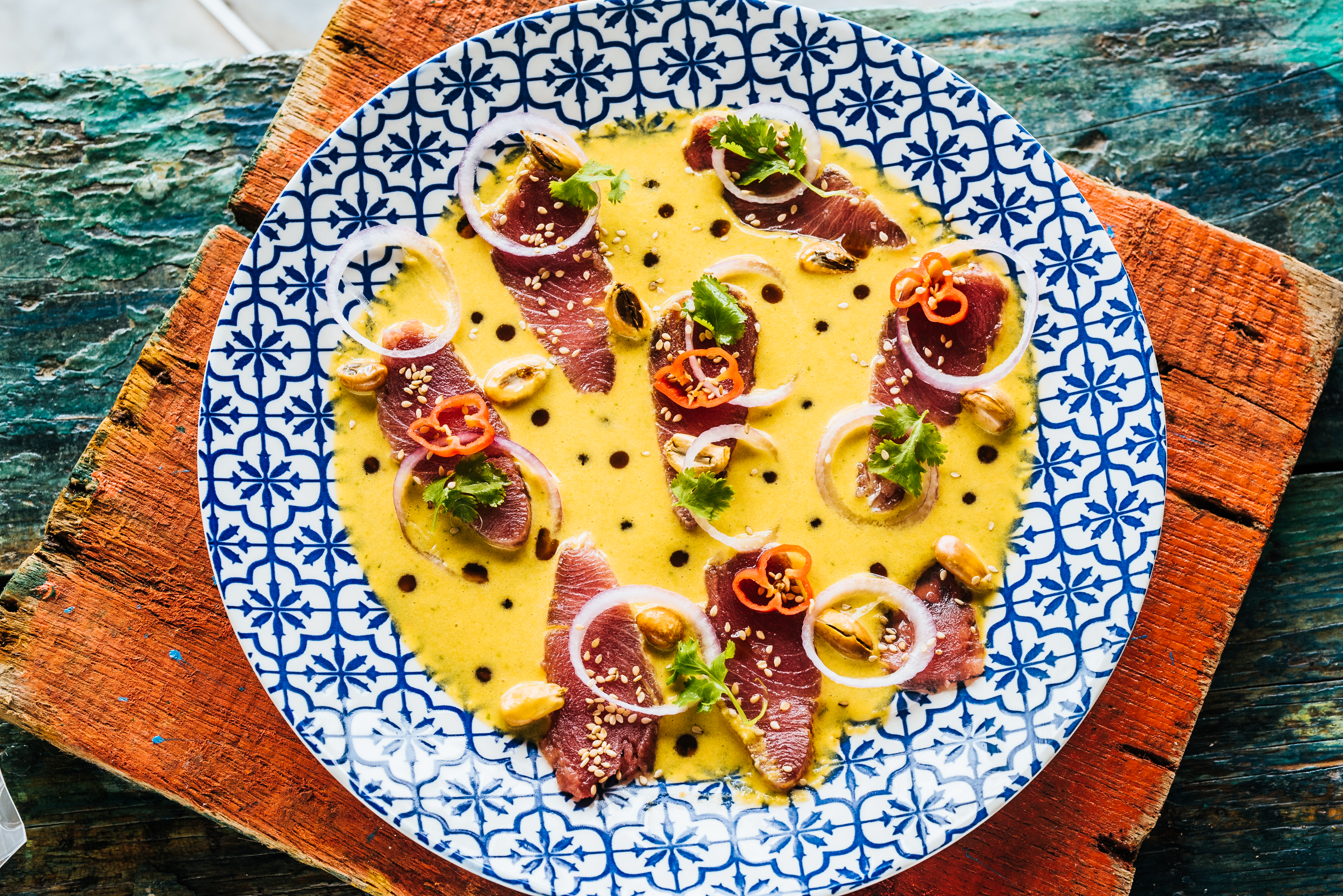 Tuna Tiradito in Nikkei Sauce